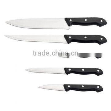 A3373 High Quality Cast Stainless Steel Bolster "V" Shape Ground Blade 5pcs Stainless Steel Knife Set photo-5
