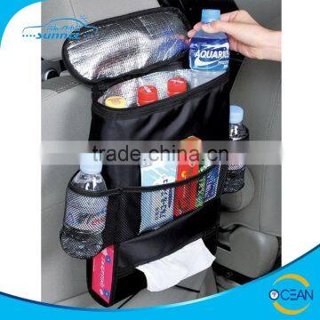 Car Backseat Organizer with Cooler Pockets , Car Organizer