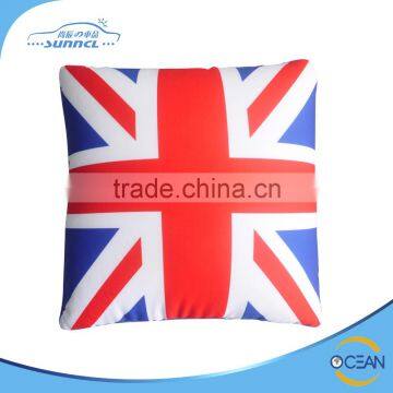 UK Flag Printing Spandex Material Micro Particles Filling Square Comfort Chair Cushion