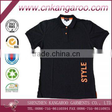 Customized company logo combeded cotton pique mens short sleeves office uniform polo shirts