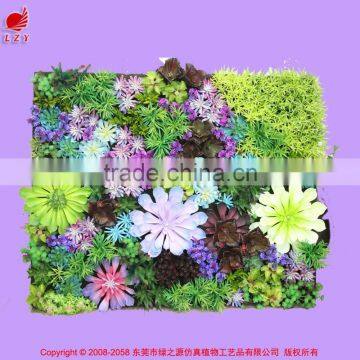 Hot selling artificial green wall artificial succulent plant artificial vertical garden