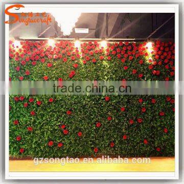 Man-made Artificial Flower Wall Wedding Decoration Artificial Flowers Walls New Design Customized Artificial Flower Wall photo-4