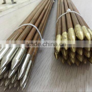 Crimp on /Glue on Golden /Copper Color Arrow Tips /Bullet Tips For Bamboo Shafts photo-3