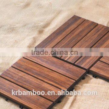 Carbonized 20mm Thick Thermo Treated Superior Quality Bamboo Decking photo-2