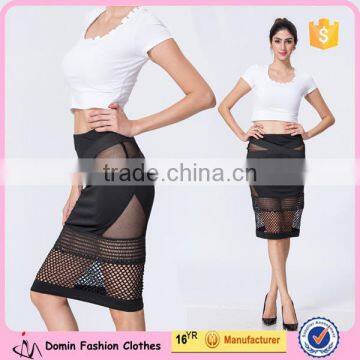 New Design Wholesale Women Clothing Manufacturer Sexy Black Pencil Skirt