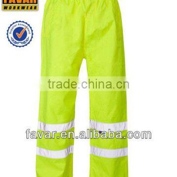 300D oxford waterproof high visibility 100% polyester trouseres