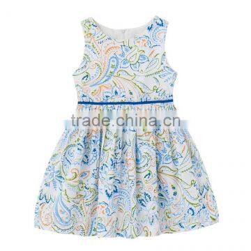 Princess Party Dresses For Girls Wedding Dresses Floral Print Kids Prom Dresses Summer 2017 photo-2