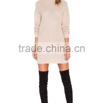 2016 Hot Sale Light Pink Girls Cheap Sweater Dresses Wholesale photo-4