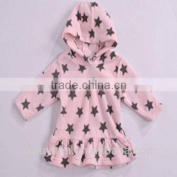 kids stock cloth polar fleece cloth happy baby clothing stock apparel hoody soft touch girls coat kids ready made garment