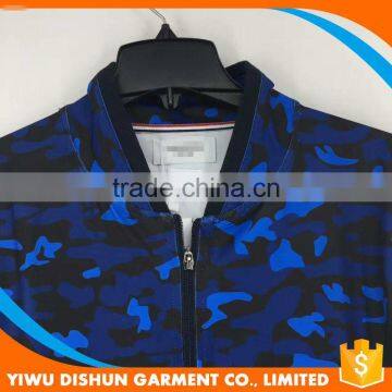 Men Wholesale Camouflage Printed Cheap 100% Cotton Zip up Hoodies photo-4