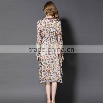 Maxnegio Girls Floral Long One Price Chiffon Summer Maxi Dresses photo-6