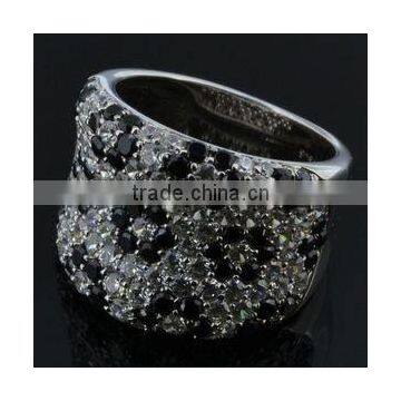 2 tone plating silver ring