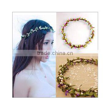 Crown flower design hair band,customized collection headflower,fabric flower headbands