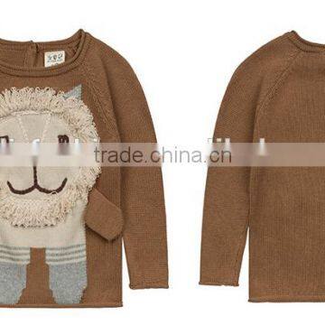 2016 Hot Sell Handmade 3D Lions Children Knitted Sweater photo-4