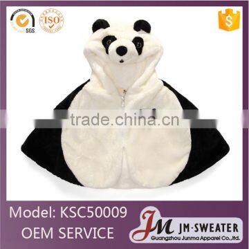 Child Cute Bear Hood Design White Kids Baby Girls Cloak Cape Winter Clothes