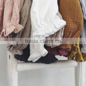 Wholesale Harem Pants Linen Fabric Boutique Kids Clothing Children Clothes