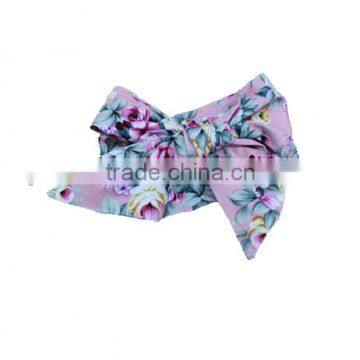 Holiday Headwrap Soft Cotton Baby Headband Hawaii Flower Headband photo-3