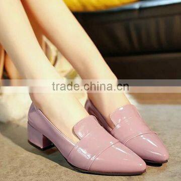 zm50398b new style single lady shoe chunky heels fashion sexy women footware