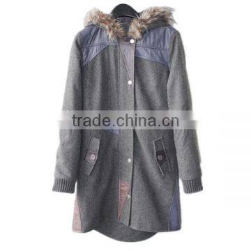 Elegant Girls' Long Coat Black Cashmere Coat for Winter photo-2