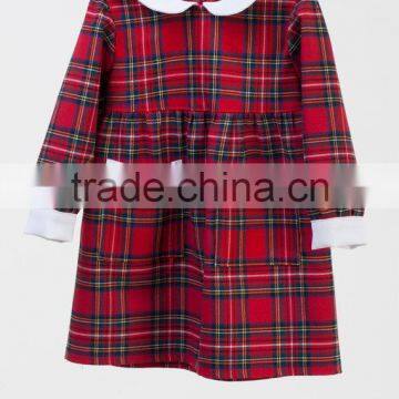 Hot Sale Mom And Daughter Dress Christmas Red Plaid Patry Dress For Mother and Daughter photo-3