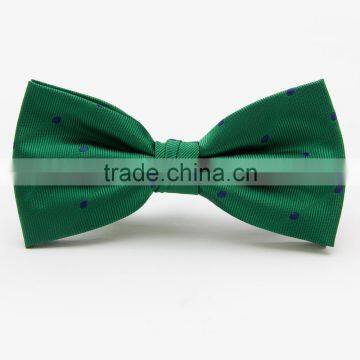 Dot Green Color Custom Bow Tie China Made Cheap High Quality