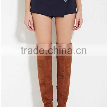 Fashion Unlined Front Buttons Skirt Women Asymmetrical Sexy Short Skirt 2016 photo-5