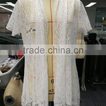 Most fashion latest net designs white female polyester blouse for sale