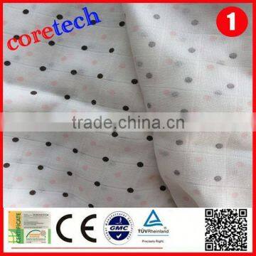 Organic anti-bacterial fabric for cloth diapers, printed diapers