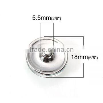 18mm Glass Fit Snap Button Bracelets Round Silver Tone At Random Dog Pattern photo-2