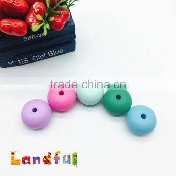 23mm Baby Bracelet Beads Baby Jewelry Accessories Soft Silicone Beads photo-2