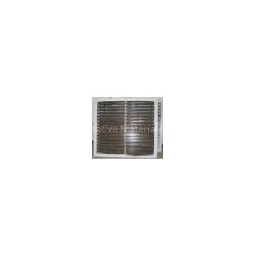Elegant style electrophoresis surface treatment white, champagne aluminium louver windows