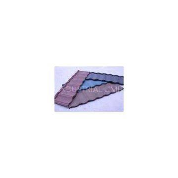 Corrugated Stone Coated Colour Steel Roof Tiles Lightweight For Residential Steel Roofing