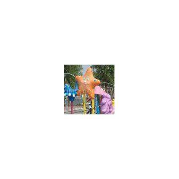 outdoor Fiberglass Water Spray Park Equipment Starfish for child