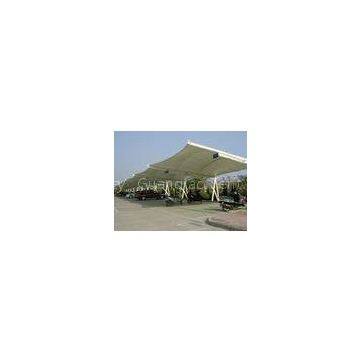 UV Resistant Car Canopy Tents With Awning Fabric Membrane Structure