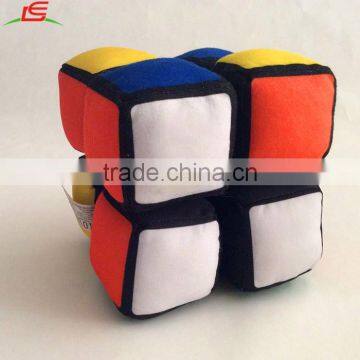 wholesale fully moveable stuffed puzzle cube baby plush