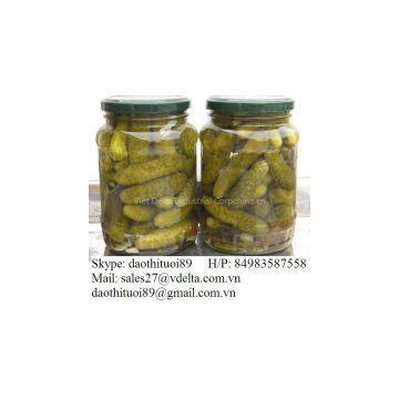 CANNED PICKLED CUCUMBER/ GHERKINS/ CORNICHON 2016 Vietnam (Jolie whatsapp viber 84 98 358 7558)