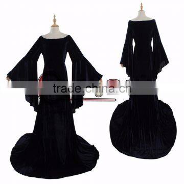 black elegant medieval dress medieval dress cosplay costume Victorian Ball Gown cosplay costume women's fancy dress custom made