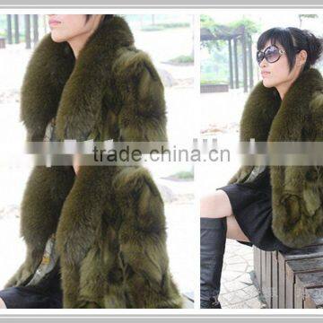 Luxurious High Quality Fur Garment/ Fur Coat FU08