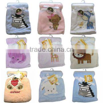 lovely cartoon animal baby blanket