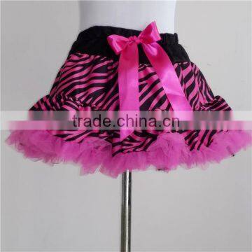 Wholesale zebra pettiskirt fluffy tutu for babies