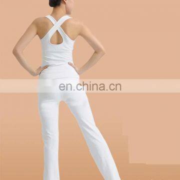 Women's Fitness Long Pants Yoga Vest Suits photo-2