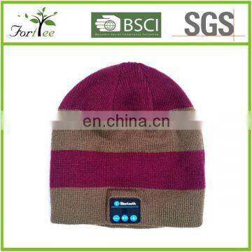 2015 winter knitted warm bluetooth headphone hat