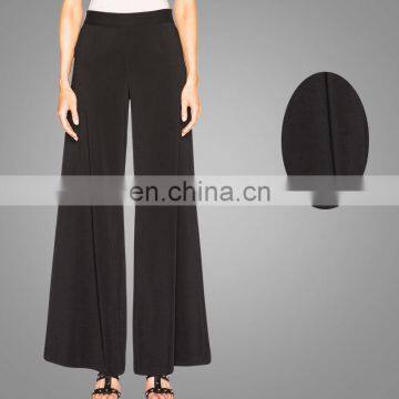 New Latest Muslim Design High Waist Pants Palazzo Trousers Wide Leg Pants Plus Size Black Trousers Feet Trousers Ankle Length photo-5