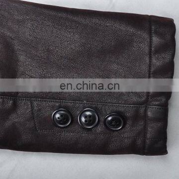 Lastest Fashion Winter Handsome Parka Mens Quilted Leather Jacket photo-6