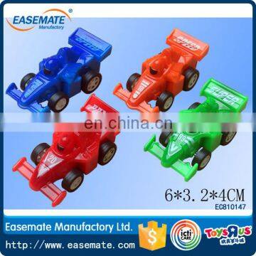 Promotion cheap plastic toy pull back equation car