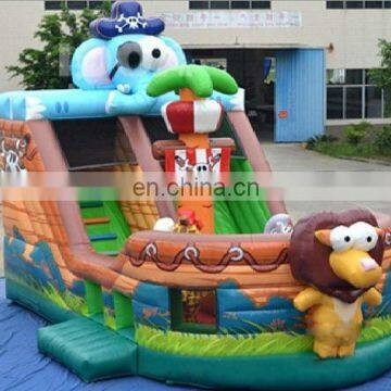 2014 New Animal Pirate Ship Inflatable Slide, Animal Inflatable Slide