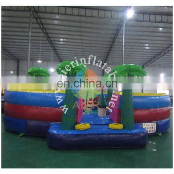 2016 Aier Attractive commercial indoor inflatable funland/ mini inflatable funland for toddler/kids inflatable playground