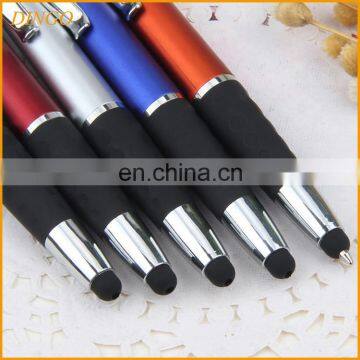 Multifunctional Touch Screen Pen Silicone Tip Customized Stylus Ballpoint Pen