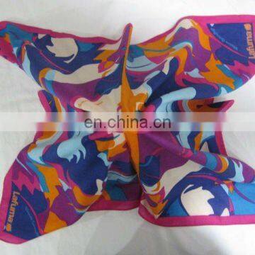 Customized assorted color print cotton bandana ladies' colorful handkerchief as a gift