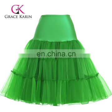 Grace Karin Green Tutu Petticoat Underskirt Crinoline Skirt For Wedding Vintage Dress CL008922-11